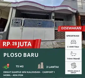 Dekat Widya Mandala Kalijudan ‼️Sewa Rumah Siap Huni Ploso Baru