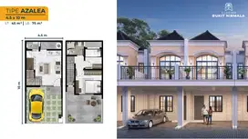 FOR SALE RUMAH BUKIT NIRMALA AZALEA UK 4,5X10 2LT 2KT LOKASI STRATEGIS