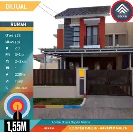 Hot Deal! Rumah Tingkat Luas & Nyaman di Harapan Mulya
