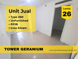 Jual Cepat 2BR Kosongan apartment Bassura City