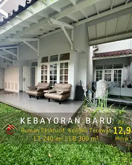 DI JUAL RUMAH KONDISI TERAWAT LINGKUNGAN PREMIUM KEBAYORAN BARU