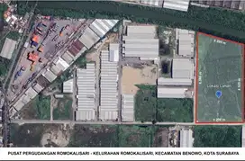 Dijual tanah industri romokalisari dekat margomulyo osowilangun