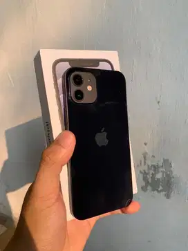iPhone 12 128 GB Hitam Normal Mulus No Kendala All Operator