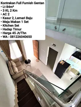 Sewa Rumah Include Furnish Area Gentan Hadap Timur, Dekat Laweyan