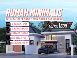 Rumah Modern Minimalis – 2 Menit UIN, SHM Lengkap