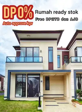 Rumah 2 lantai DP 0 kawasan mewah