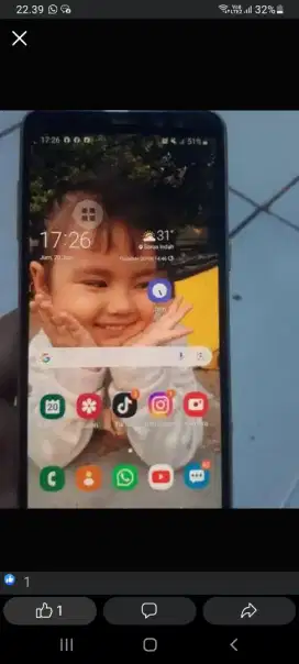 Samsung a8 2018 ram 4/32 batangan full orian mulus