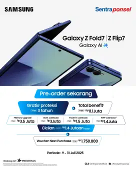 Pre order Samsung Galaxy Z flip 7