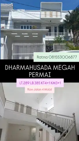 Dijual Rumah Minimalis Dharmahusada Megah Permai Dekat Galaxy Mall
