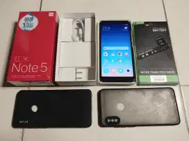 HP xiaomi redmi note 5 pro 4/64GB komplit fullset kelengkapan nya