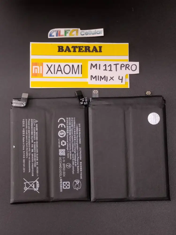 Baterai XIAOMI MI11T PRO/MI 11T PRO Baterai MIMIX 4 Batery BM58 Origin