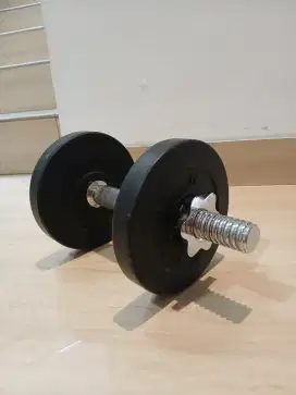 Dumble Dumbell Dumbbell Rubberized Kettler 5kg+2.5kg Preloved Mulus