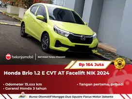 [ BERGARANSI ] Honda Brio 1.2 E CVT AT Facelift Kuning 2024/2025