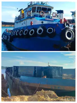Di jual Tugboat & tongkang 250 feet tahun 2012 - 2012
