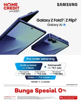 PRE ORDER SAMSUNG Z FLIP 7 DAN Z FOLD 7 CICILAN MULAI DARI 0%