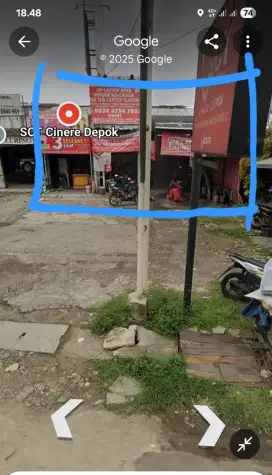 Di jual ruko dan tanah di cinere luas 266