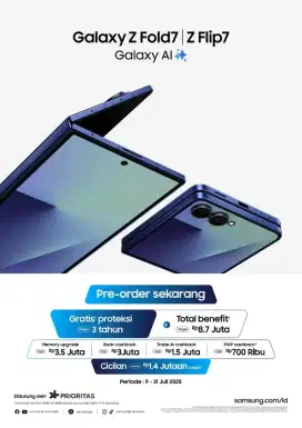 PRE ORDER SAMSUNG Z FLIP 7 CICILAN MULAI DARI 0% GARANSI RESMI!!!