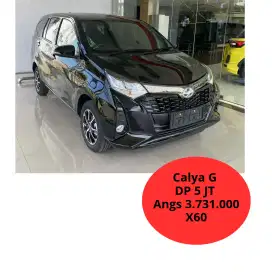 DP 5JT TOYOTA CALYA 1.2 G MANUAL MT 2025 KREDIT / MATIC CVT HITAM GREY