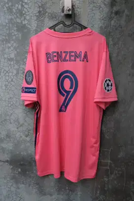 Size XL jersey baju bola original real madrid 2021 away benzema