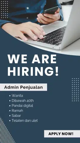 Dibutuhkan Admin Online Shop