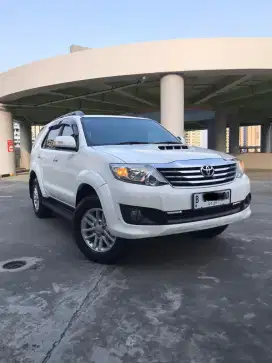 Km 61rb Toyota Fortuner 2.5G VNT Diesel AT Th 2014 White Full Original