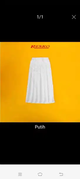 Seragam Rok Putih Baru