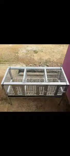 dijual kandang kelinci almunium