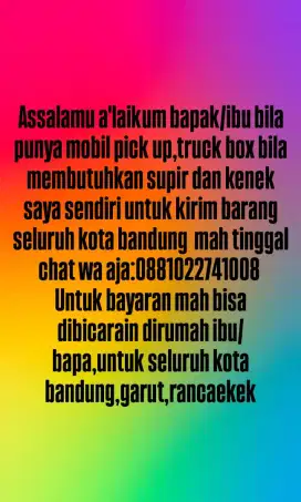 Cari kerja sampingan supir dan kenek saya sendiri