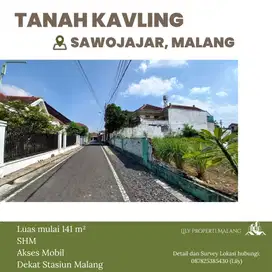 Tanah Kavling Malang Kota Sawojajar, Strategis Dekat Kampus UM