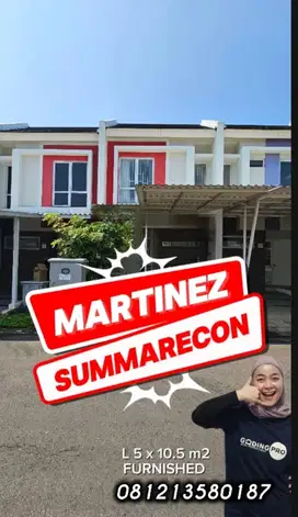 Dijual rumah siap huni  Furnished  di cluster martinez gading serpong