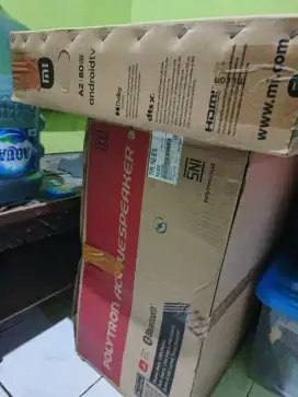 Dijual TV xiaomi a2 32' dan speaker polytron PAS 8E10