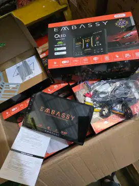 Android Embassy Taurus Ram 4/64 Qled Apple Carplay, Ada Kipas