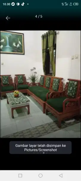 Kursi tamu rangka kayu jati