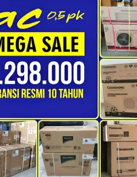Promo AC baru 1/2 pk