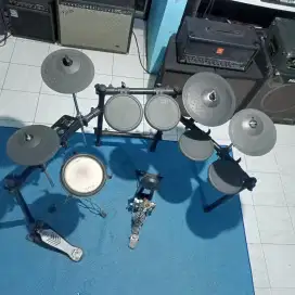 Drum Elektrik Yamaha Dtx 522 Upgrade Tom + Cymbal + Stand (Harga Pas)