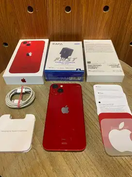 Bonus banyak! Second iBox iPhone 13 256GB Red Fullset