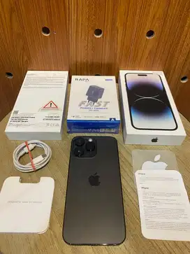 Bonus banyak! Second iBox iPhone 14 Promax 128GB Space Black Fullset