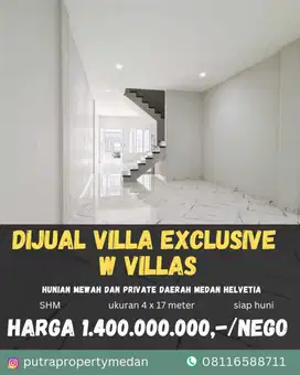 DIJUAL VILLA EXCLUSIVE DAN PRIVATE W VILLAS