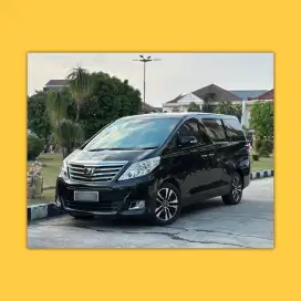 Toyota Alphard G 2.4 ATPM Facelift 2012 Hitam Mulus KM 70rb