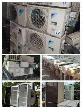 DIBELI AC KULKAS FREEZER SHOWCASE KOMPUTER DLL BEKAS RUSAK KANTOR  DLL
