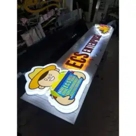 Huruf Timbul//Papan Nama//Neon Box//Reklame//Akrilik//Murah