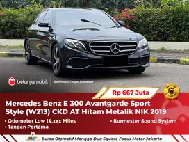 [ LOW MILES ] Mercedes Benz Mercy E 300 E300 (W213) AT Hitam 2019/2020