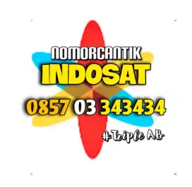 (bisa COD) Nomor CANTIK Kartu INDOSAT IM3 HOKI TRIPLE AB 343434