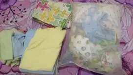 Set Newborn baju, bak mandi, tas