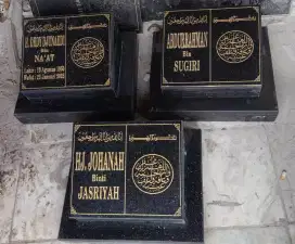 Batu Marmer Granit Dekorasi Nisan Makam Kuburan Islam Kristen