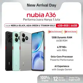 ZTE BLADE A36 NEW RAM 4+8/64GB GARANSI RESMI ZTE