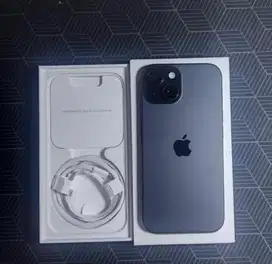 iPhone 15 Black 128 resmi iBox (Like new, usia 3 minggu)