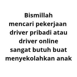 Mencari pekerjaan driver pribadi atau driver online