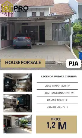 Jual' murah rumah di kota legenda wisata Cibubur