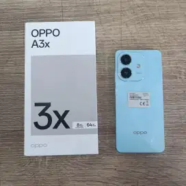 Oppo A3x ram 4 + 4 extended GB, memori 128gb garansi resmi